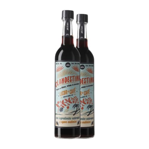 Liköre Clandestina Café-Mezcal Medium Flasche 50 cl (Karton mit 2 Medium Flasche von 50 cl) von Bodega Clandestina