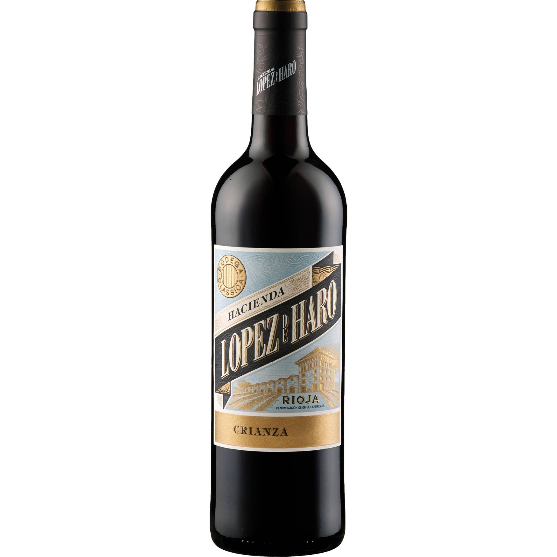 Hacienda López de Haro Crianza, Rioja DOCa, Rioja, 2021, Rotwein von Bodega Classica ,   ES 26338 San Vicente de la Sonsierra - La Rioja