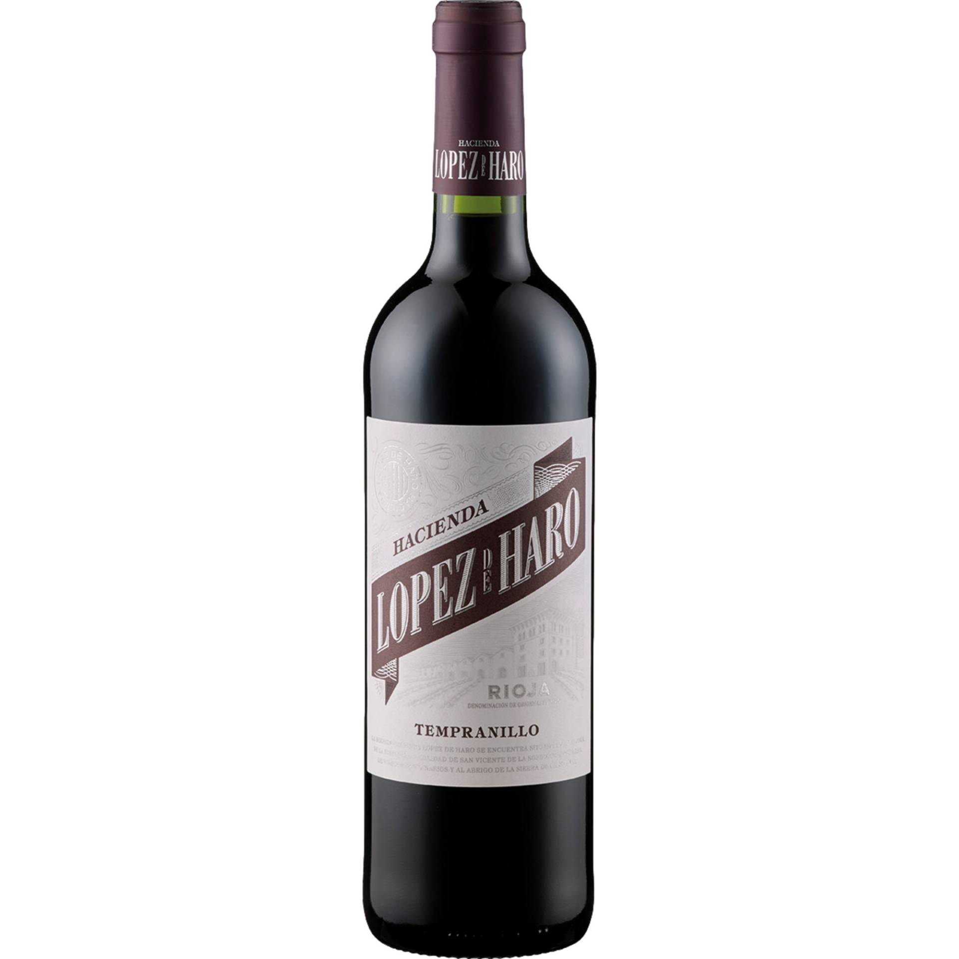 Hacienda López de Haro Tempranillo, Rioja DOCa, Rioja, 2023, Rotwein von Bodega Classica ,   ES 26338 San Vicente de la Sonsierra - La Rioja