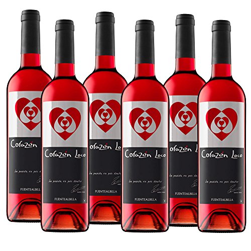 Bodega Iniesta Corazón Loco Rosado - Trockener Roséwein aus Bobal - D.O. Manchuela Spanien Sparpaket (6 x 0,75 l) von Axppin