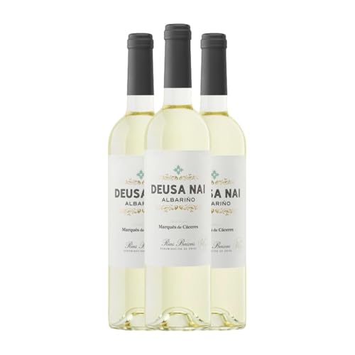 Marqués de Cáceres Deusa Nai Blanco Albariño Rías Baixas 75 cl Weißwein (Karton mit 3 Flaschen von 75 cl) von Bodega Marqués de Cáceres