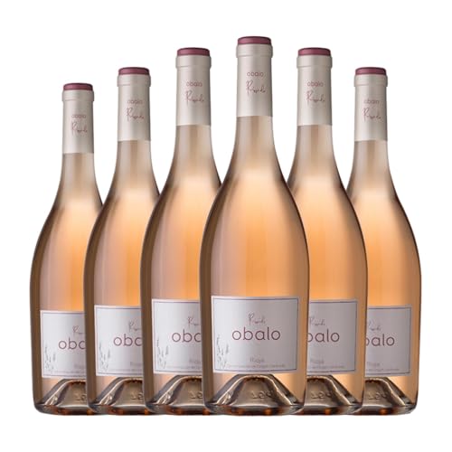 Obalo Rosado Tempranillo Rioja 75 cl Rosé-Wein (Karton mit 6 Flaschen von 75 cl) von Bodega Obalo