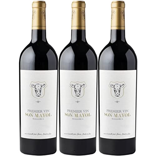Son Mayol Premier Vin IGP Mallorca Rotwein Wein trocken Mallorca Spanien I Visando Paket (3 Flaschen) von Bodega Son Mayol