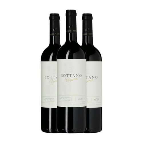 Sottano Malbec Mendoza Reserve 75 cl Rotwein (Karton mit 3 Flaschen von 75 cl) von Bodega Sottano