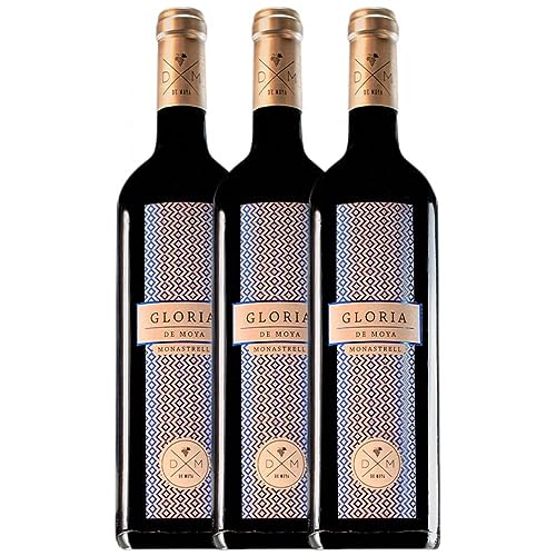 Bodega de Moya Gloria de Moya Monastrell Valencia 75 cl (Schachtel mit 3 Flaschen von 75 cl) von Bodega de Moya