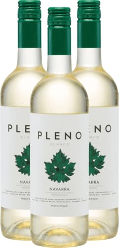 Pleno Blanco Navarra DO Bodegas Agronavarra Weißwein 3 x 0,75l VINELLO - 3 x Weinpaket inkl. kostenlosem VINELLO.weinausgießer von Bodegas Agronavarra