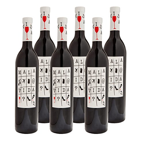 MALA VIDA Vino Tinto Weinpaket | Rotwein D.O. Valenica | Bodegas Arráez | Monastrell, Cabernet Sauvignon, Syrah und Tempranillo | Spar-Set mit 6 Flaschen von Bodegas Antonio Arráez