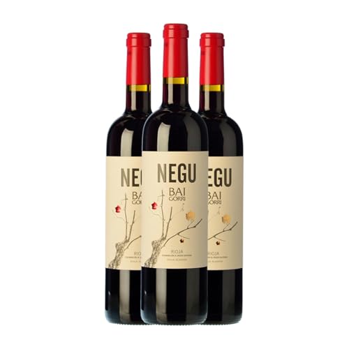 Baigorri Negu Tempranillo Rioja 75 cl Rotwein (Karton mit 3 Flaschen von 75 cl) von Bodegas Baigorri