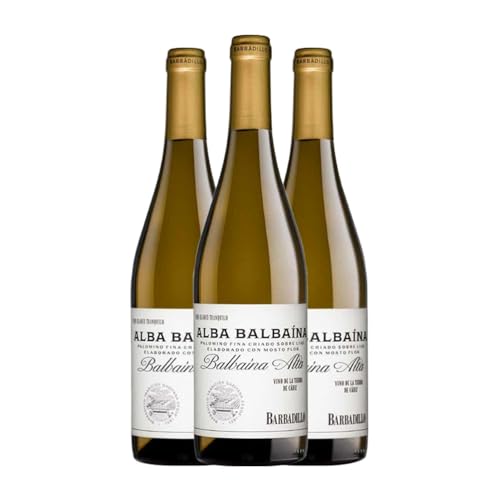 Barbadillo Alba Balbaína Palomino Fino Vino de la Tierra de Cádiz 75 cl Weißwein (Karton mit 3 Flaschen von 75 cl) von Bodegas Barbadillo