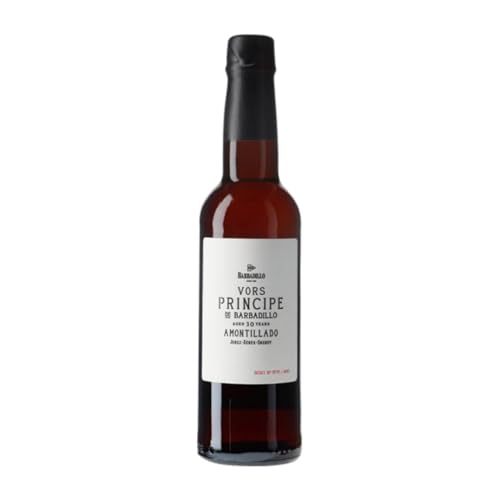 Barbadillo Amontillado Príncipe V.O.R.S. Palomino Fino Jerez-Xérès-Sherry Halbe Flasche 37 cl Verstärkter Wein von Bodegas Barbadillo