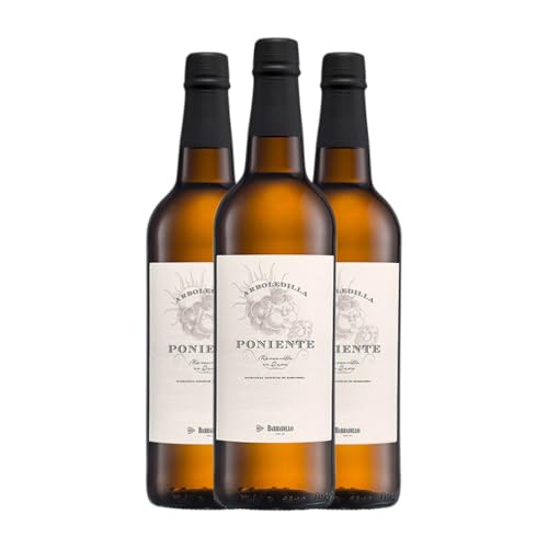 Barbadillo Arboledilla Poniente Palomino Fino Manzanilla-Sanlúcar de Barrameda 75 cl Verstärkter Wein (Karton mit 3 Flaschen von 75 cl) von Bodegas Barbadillo