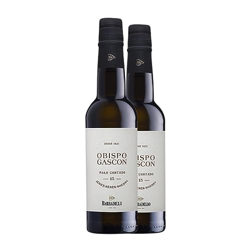 Barbadillo Obispo Gascón Palo Cortado Palomino Fino Jerez-Xérès-Sherry Halbe Flasche 37 cl (Schachtel mit 2 Halbe Flasche von 37 cl) von Bodegas Barbadillo