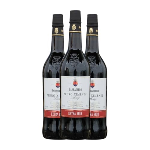 Barbadillo Pedro Ximénez Jerez-Xérès-Sherry 75 cl Verstärkter Wein (Karton mit 3 Flaschen von 75 cl) von Bodegas Barbadillo