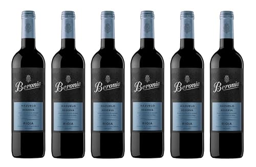 6x 0,75l - 2019er - Bodegas Beronia - Mazuelo - Reserva - Rioja D.O.Ca. - Spanien - Rotwein trocken von Bodegas Beronia