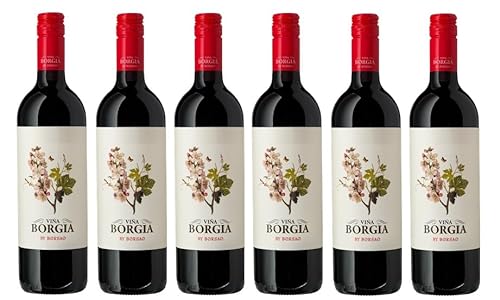 6x 0,75l - 2022er - Bodegas Borsao - Viña Borgia - Campo de Borja D.O.P. - Spanien - Rotwein trocken von Bodegas Borsao