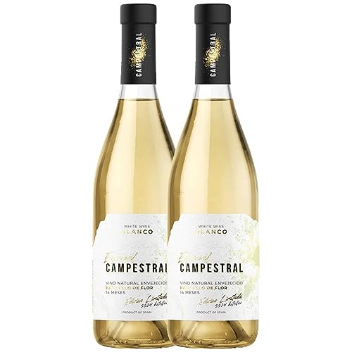 Campestral Velo de Flor White Palomino Fino Vino de la Tierra de Cádiz 75 cl (Schachtel mit 2 Flaschen von 75 cl) von Bodegas Campestral