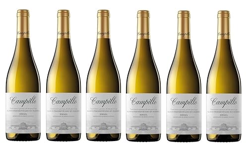 6x 0,75l - 2023er - Bodegas Campillo - Blanco - fermentado en barrica - Rioja D.O.Ca. - Spanien - Weißwein trocken von Bodegas Campillo