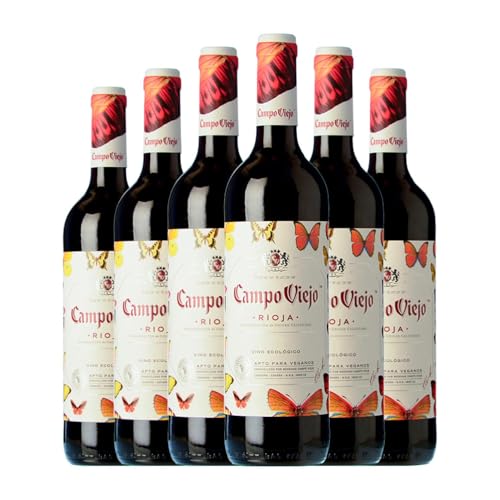 Campo Viejo Ecológico Tempranillo Rioja Jung 75 cl Rotwein (Karton mit 6 Flaschen von 75 cl) von Bodegas Campo Viejo