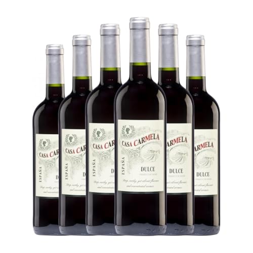 Castaño Casa Carmela Tinto Monastrell Edelsüß Yecla 75 cl Rotwein (Karton mit 6 Flaschen von 75 cl) von Bodegas Castaño