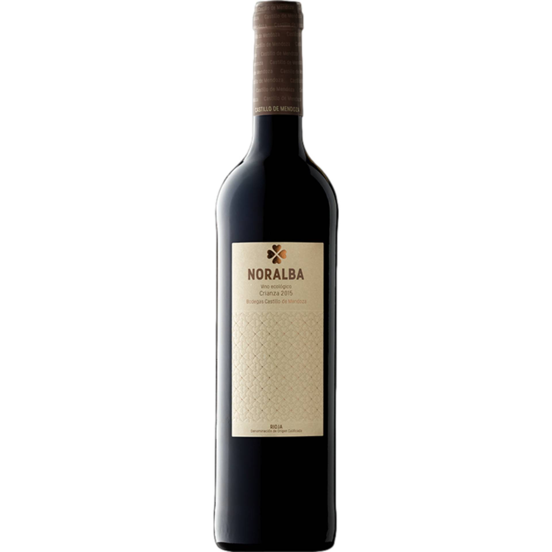 Castillo de Mendoza Noralba Crianza, Rioja DOCa, Rioja, 2019, Rotwein von Bodegas Castillo de Mendoza, Paraje de San Juan s/n, 26338 San Vicente de la Sonsierra, Spanien