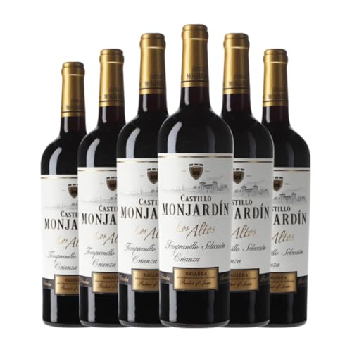 Castillo de Monjardín Los Altos Tempranillo Navarra 75 cl Rotwein (Karton mit 6 Flaschen von 75 cl) von Bodegas Castillo de Monjardín