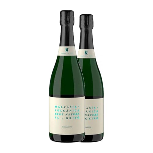 El Grifo Malvasía Brut Natur Lanzarote 75 cl Weißer Sekt (Karton mit 2 Flaschen von 75 cl) von Bodegas El Grifo