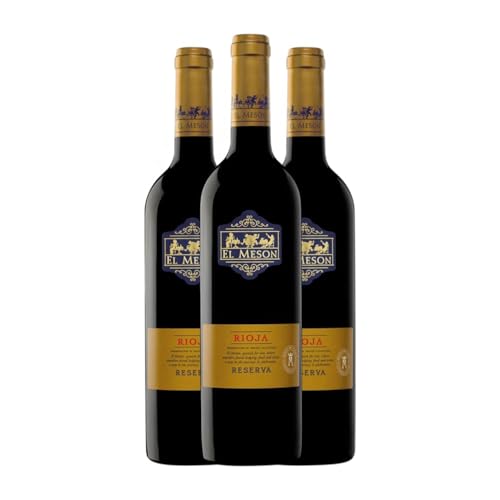 El Mesón Tempranillo Cigales Reserve 75 cl Rotwein (Karton mit 3 Flaschen von 75 cl) von Bodegas El Mesón