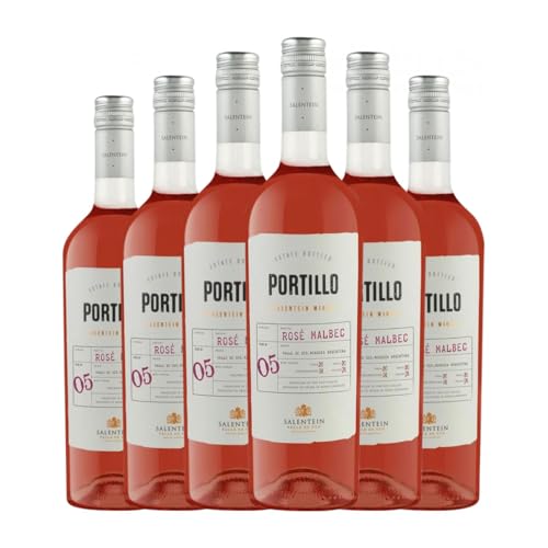 El Portillo Malbec Valle de Uco 75 cl Rosé-Wein (Karton mit 6 Flaschen von 75 cl) von Bodegas El Portillo