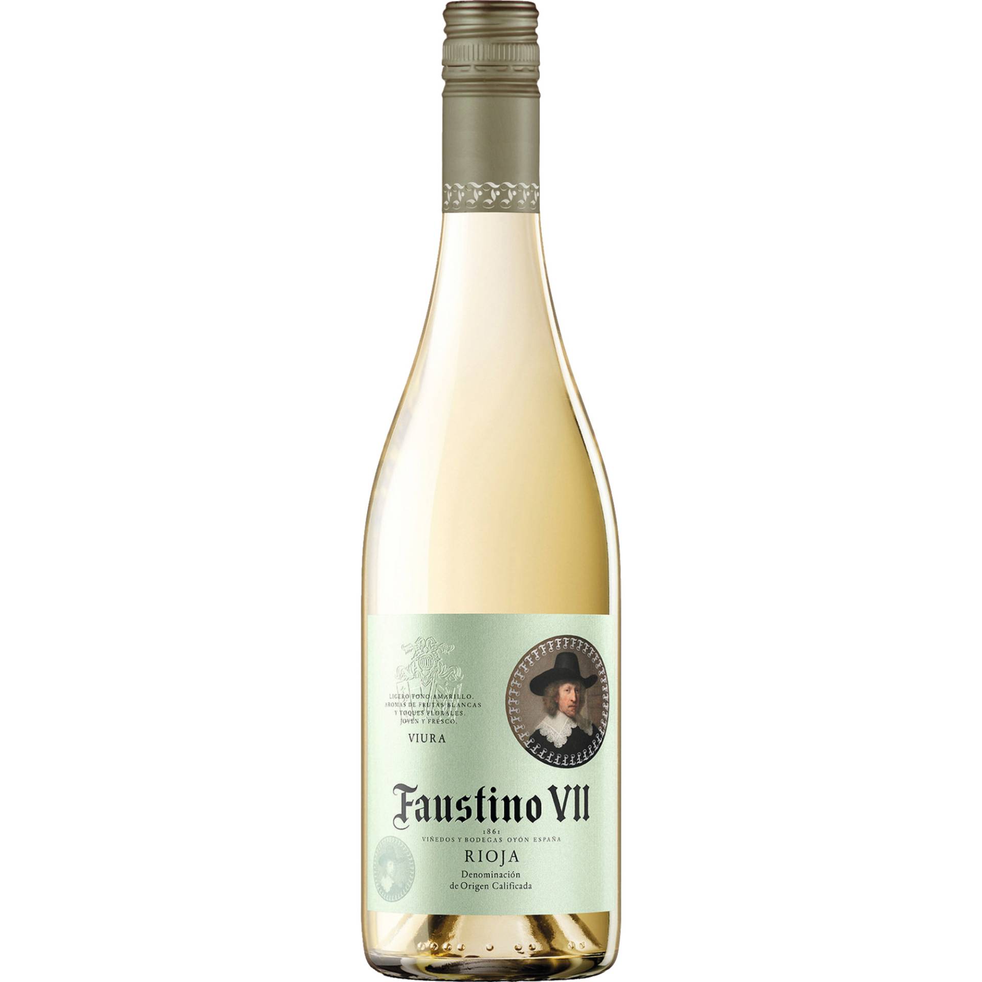Faustino VII Rioja Blanco, Rioja DOCa, Rioja, 2022, Weißwein von Bodegas Faustino S.L. 01320 Oyon Alava Spanien