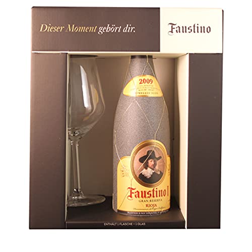 Bodegas Faustino 2009 Rioja Faustino I Gran Reserva Geschenkpackung mit Glas 0.75 Liter von Bodegas Faustino