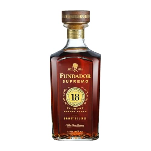 Brandy Pedro Domecq Fundador Supremo Jerez-Xérès-Sherry 18 Jahre 1 L von Bodegas Fundador Pedro Domecq