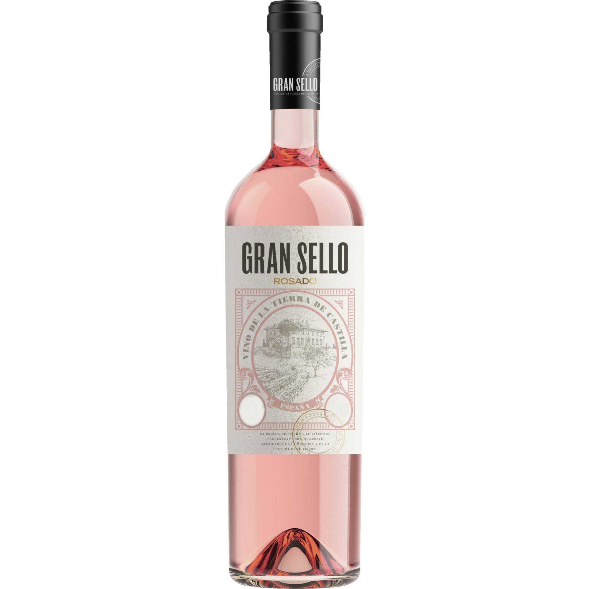 Gran Sello Rosado, Vino de la Tierra de Castilla, Kastilien - La Mancha, 2023, Roséwein von Bodegas Gran Sello c/ Ctra. Villarrubia, 11. | 45350 - Noblejas – Toledo – España