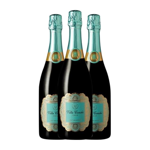 Gran Sello Selección Brut Cava 75 cl Weißer Sekt (Karton mit 3 Flaschen von 75 cl) von Bodegas Gran Sello