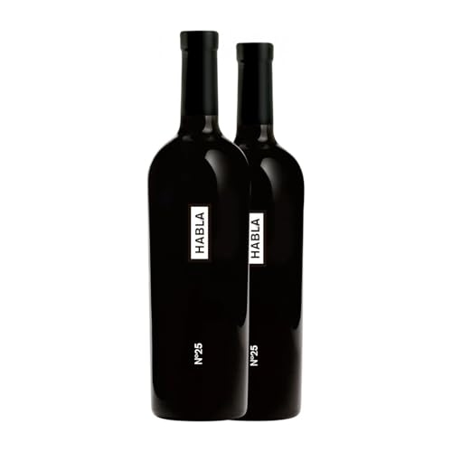 Habla Nº 25 Vino de la Tierra de Extremadura 75 cl Rotwein (Karton mit 2 Flaschen von 75 cl) von Bodegas Habla