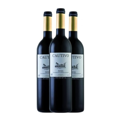 Heredad de Baroja Cautivo Tempranillo Rioja Reserve 75 cl Rotwein (Karton mit 3 Flaschen von 75 cl) von Bodegas Heredad de Baroja