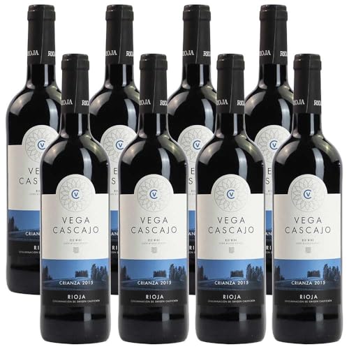 Vega Cascajo Crianza 8er Paket 2019 8 Fl. 46,80 statt 78,40 Rotwein Vegan trocken Bodegas Isidro Milagro Spanien 1Pck(8) von Bodegas Isidro Milagro