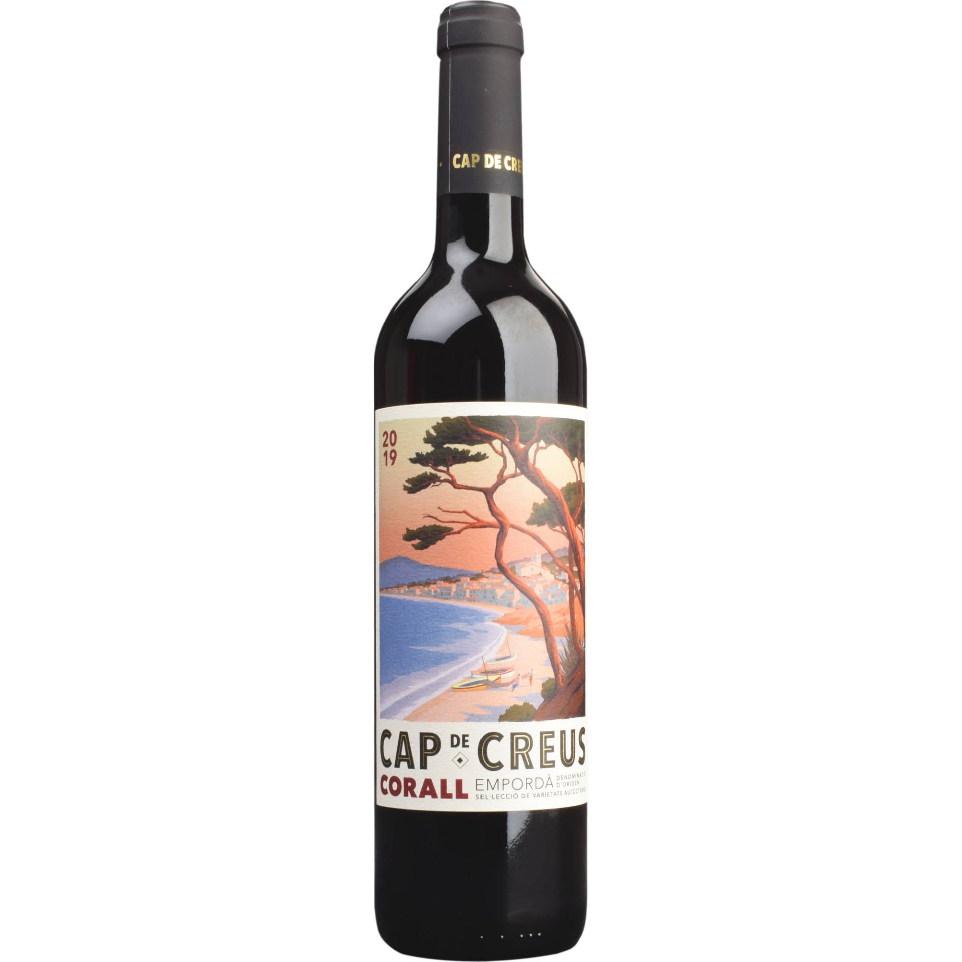 Cap De Creus Corall, Empordà DO, Katalonien, 2019, Rotwein von Bodegas Joan Sardà / Ctra Vilafranca a Sant Jaume dels Domenys, km 8,1 / E - 08732 Castellvi de la Marca - Barcelona / E