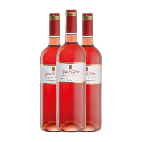 José Luis Ferrer Rosat Rosado Vi de la Terra de Mallorca 75 cl Rosé-Wein (Karton mit 3 Flaschen von 75 cl) von Bodegas José Luis Ferrer