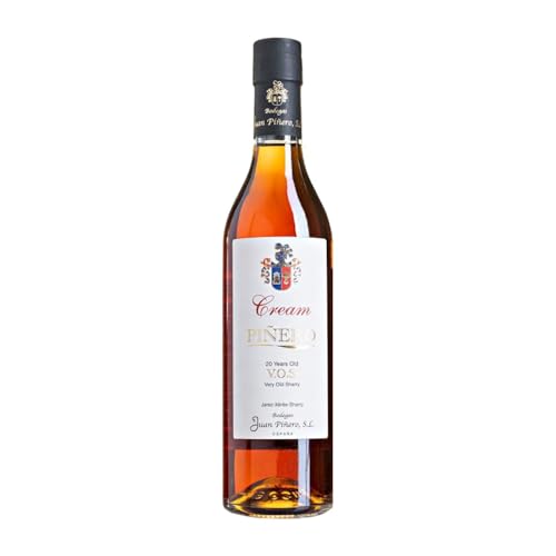 Cremelikör Juan Piñero Cream VOS Palomino Fino y Pedro Ximénez Jerez-Xérès-Sherry Medium Flasche 50 cl von Bodegas Juan Piñero