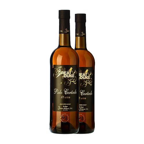 Juan Piñero Palo Cortado Great Duke Palomino Fino Manzanilla-Sanlúcar de Barrameda 12 Jahre 75 cl (Schachtel mit 2 Flaschen von 75 cl) von Bodegas Juan Piñero