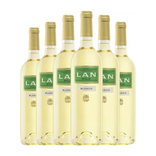 Lan Blanc Rioja Jung 75 cl Weißwein (Karton mit 6 Flaschen von 75 cl) von Bodegas Lan