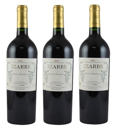 3x 0,75l - 2007er - Bodegas Larchago - Izarbe - Gran Reserva - Rioja D.O.Ca. - Spanien - Rotwein trocken von Bodegas Larchago