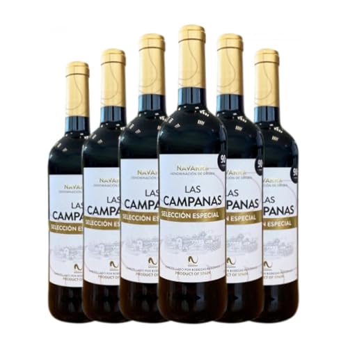 Manzanos Las Campanas Selección Especial Navarra Jung 75 cl Rotwein (Karton mit 6 Flaschen von 75 cl) von Bodegas Manzanos