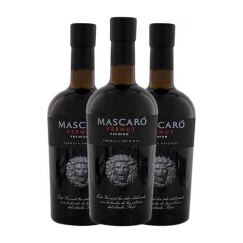 Wermut Mascaró Premium Parellada y Ugni Blanco 75 cl (Karton mit 3 Flaschen von 75 cl) von Bodegas Mascaró