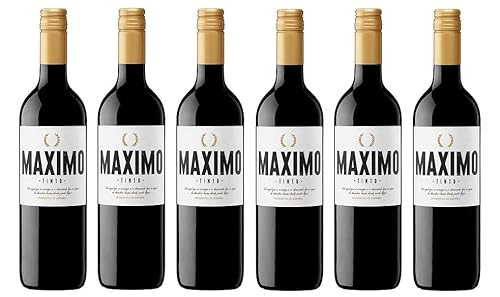 6x 0,75l - 2023er - Bodegas Maximo - Tinto - Vino de la Tierra de Castilla-La Mancha I.G.P. - Spanien - Rotwein trocken von Bodegas Maximo