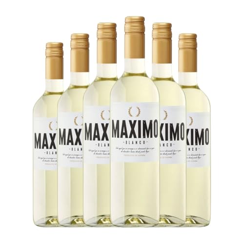 Máximo Blanco Viura La Mancha 75 cl Weißwein (Karton mit 6 Flaschen von 75 cl) von Bodegas Máximo