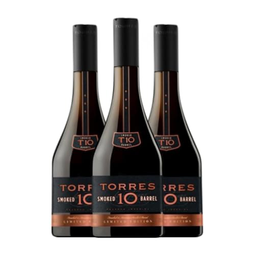 Brandy Torres 10 Smoked Barrel 70 cl (Karton mit 3 Flaschen von 70 cl) von Bodegas Miguel Torres