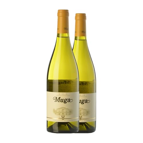 Muga Fermentado en Barrica Rioja Alterung Magnum-Flasche 1,5 L Weißwein (Karton mit 2 Magnum-Flasche von 1,5 L) von Bodegas Muga