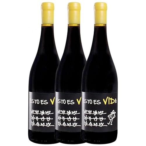 Muñoz Martín Esto es Vida Grenache Vinos de Madrid 75 cl (Schachtel mit 3 Flaschen von 75 cl) von Bodegas Muñoz Martín