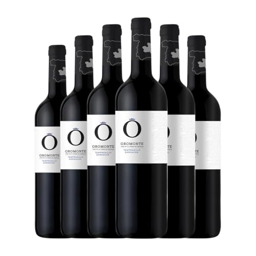 Navarro López Oromonte Tempranillo Garnacha Halbtrocken Halbsüß La Mancha 75 cl Rotwein (Karton mit 6 Flaschen von 75 cl) von Bodegas Navarro López